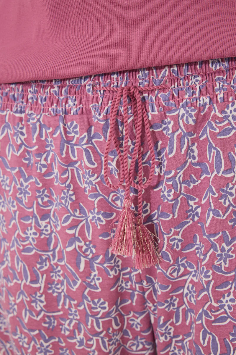 Pink cotton short sleeve sleeved pyjamas - Image 5