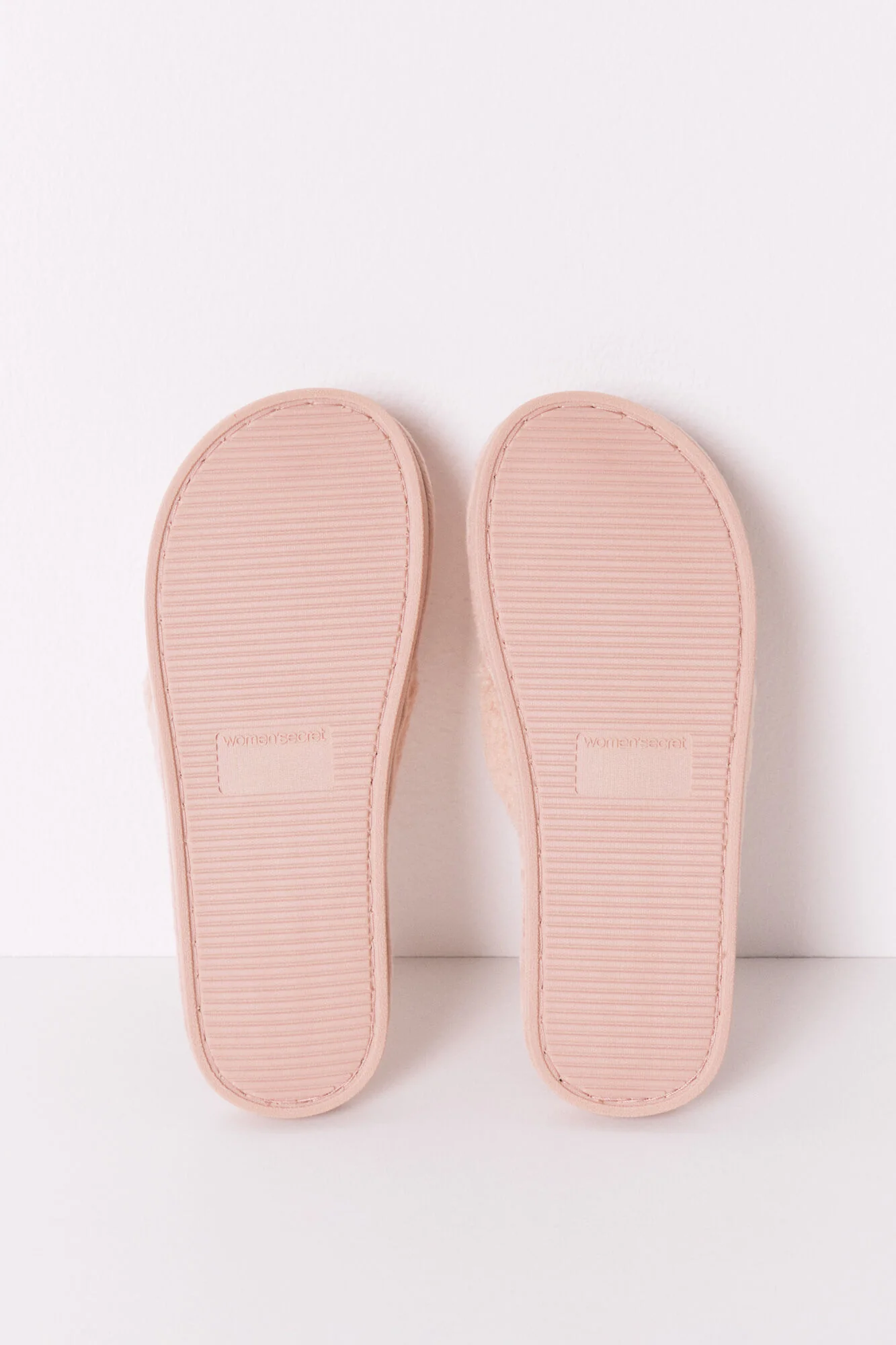 Pink faux shearling slipper - Image 3