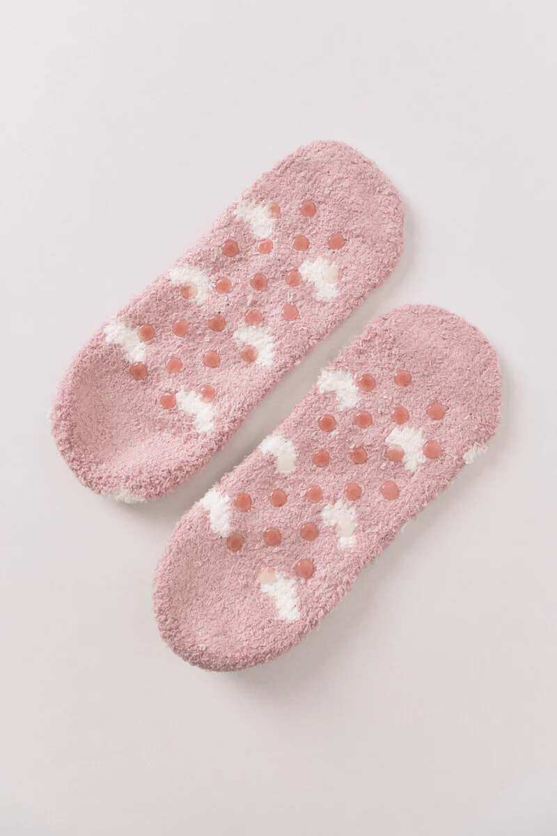 Pink heart slip-on socks - Image 3