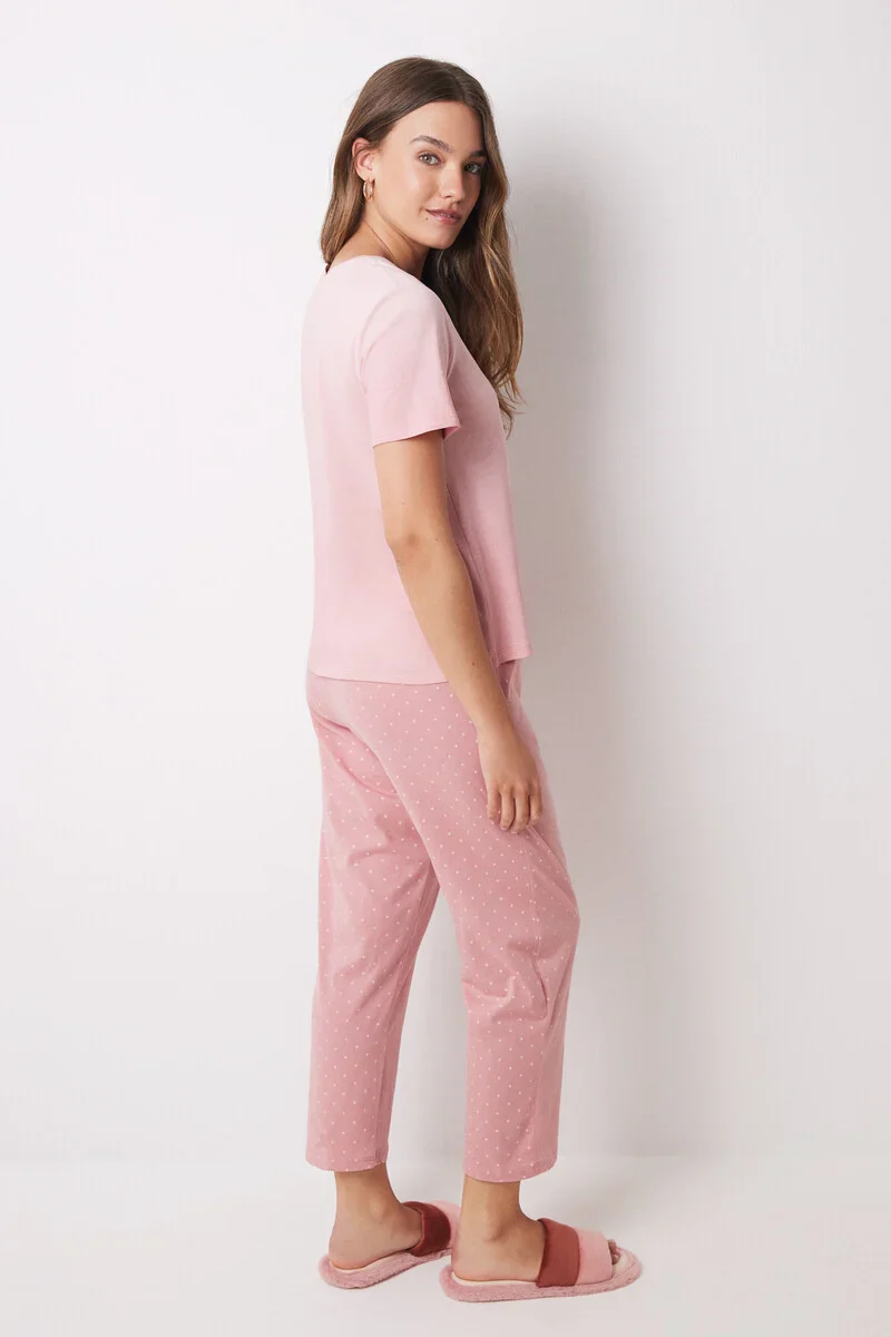 100% Cotton Mafalda pink pajamas - Image 5