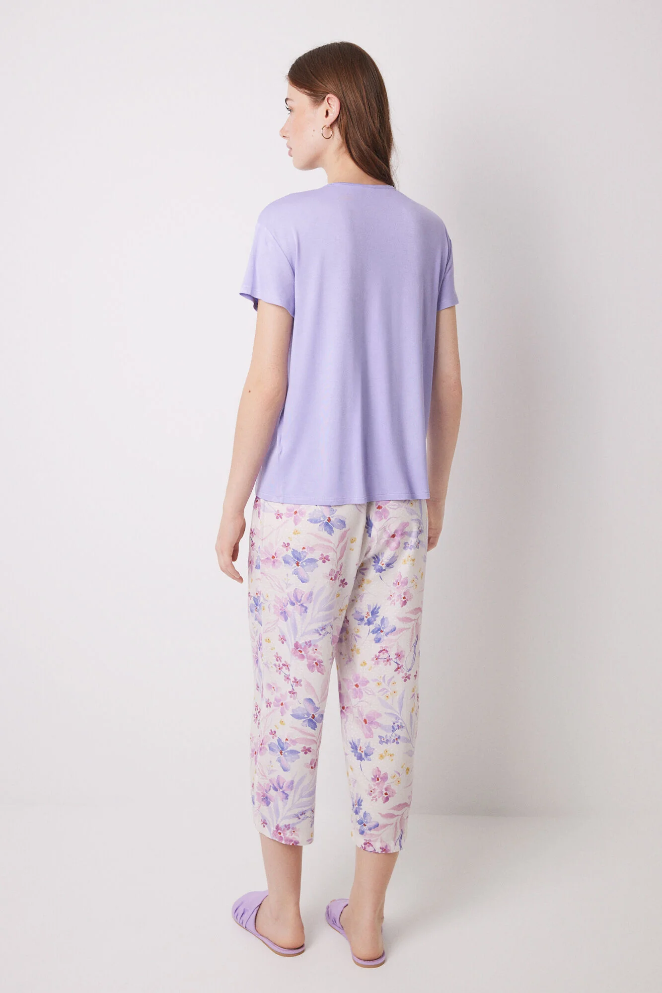 Capri soft touch floral print pajamas - Image 3