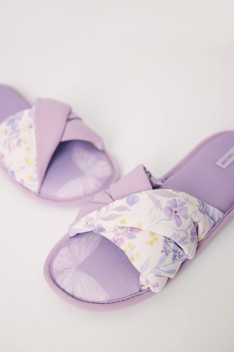 Violet open slippers - Image 2