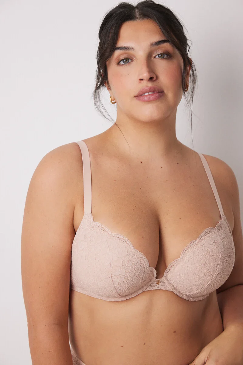 GORGEOUS Pink push up effect bra - Image 4