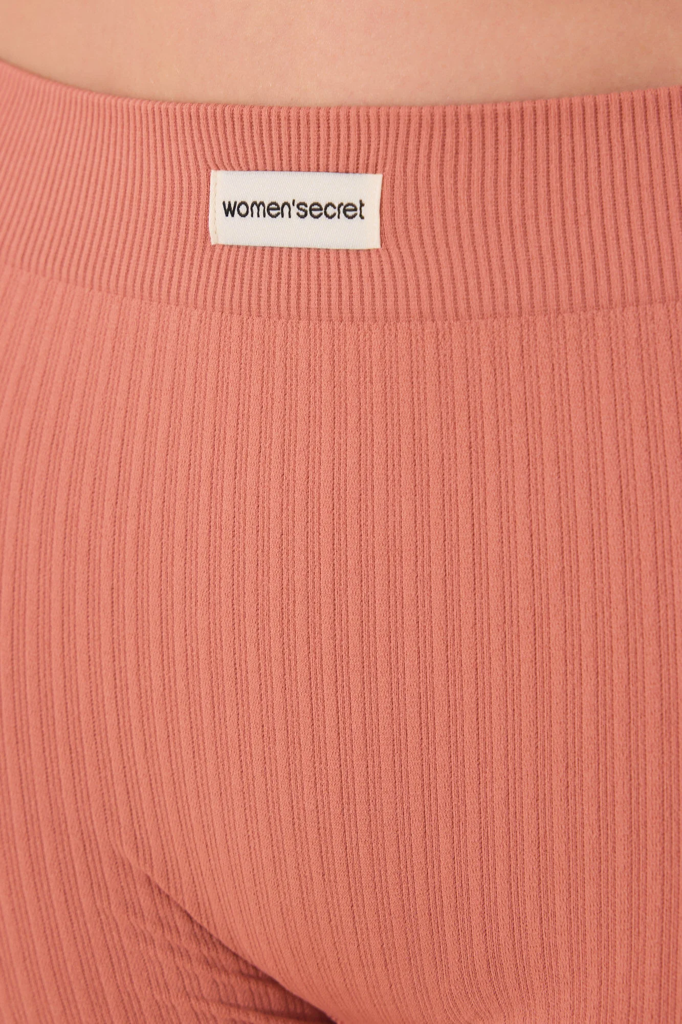 Pink seamless ribbed culottes - Image 3