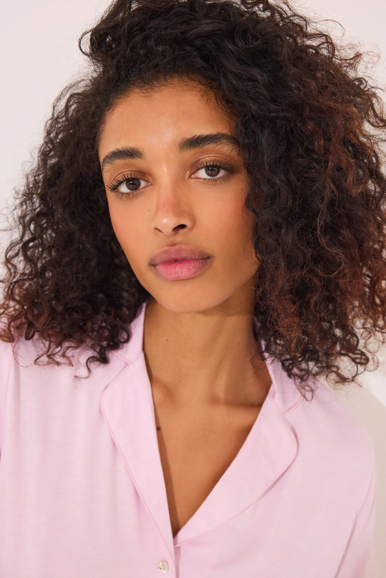 Pink viscose Capri classic pyjamas - Image 4