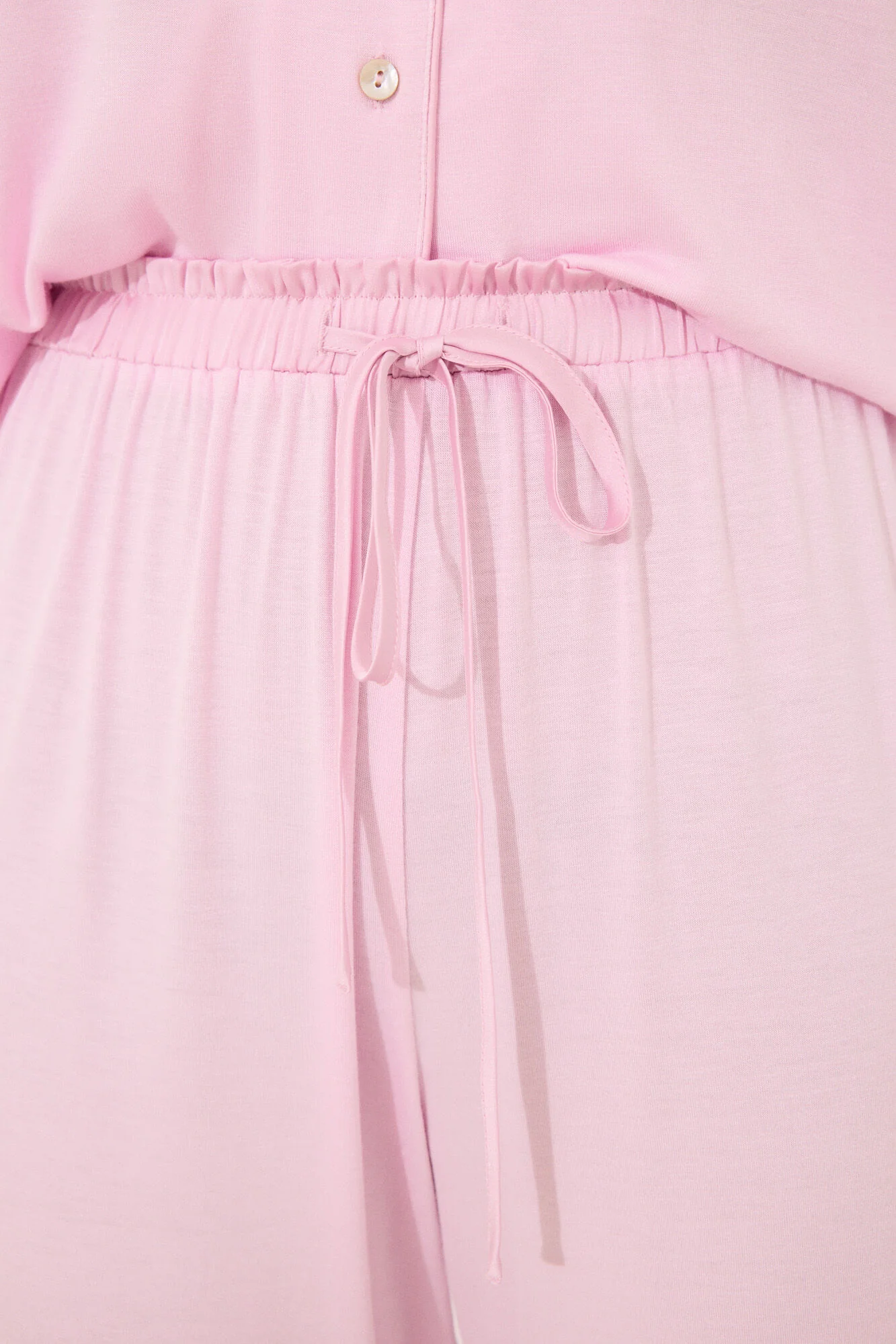 Pink viscose Capri classic pyjamas - Image 5