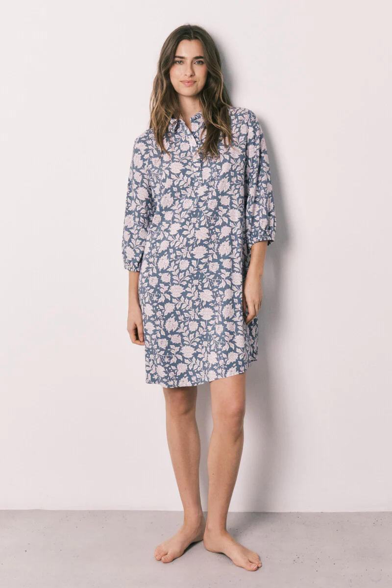 Pink viscose long floral print camisole - Image 3