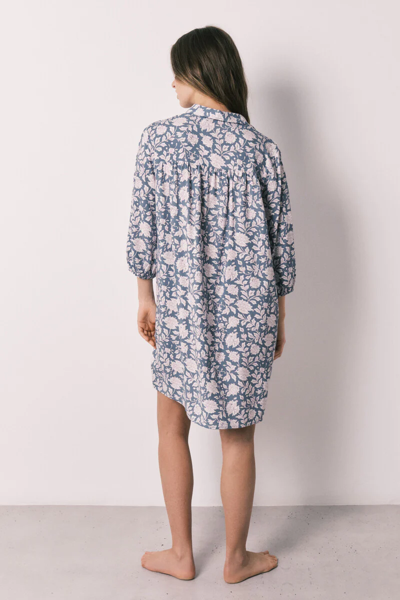 Pink viscose long floral print camisole - Image 4