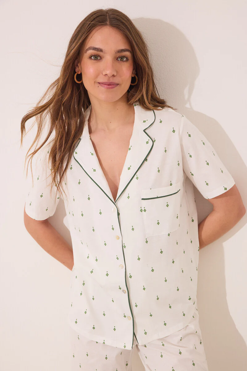 Print cotton classic pyjamas - Image 3