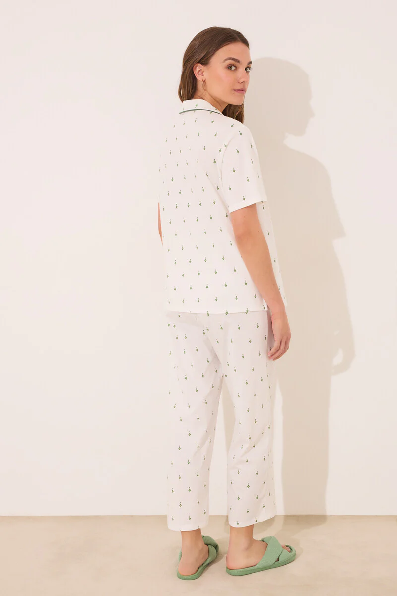 Print cotton classic pyjamas - Image 5
