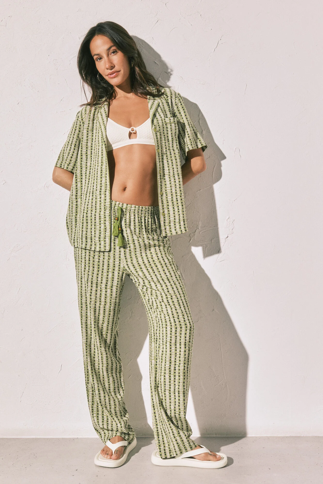 Printed classic long pyjamas