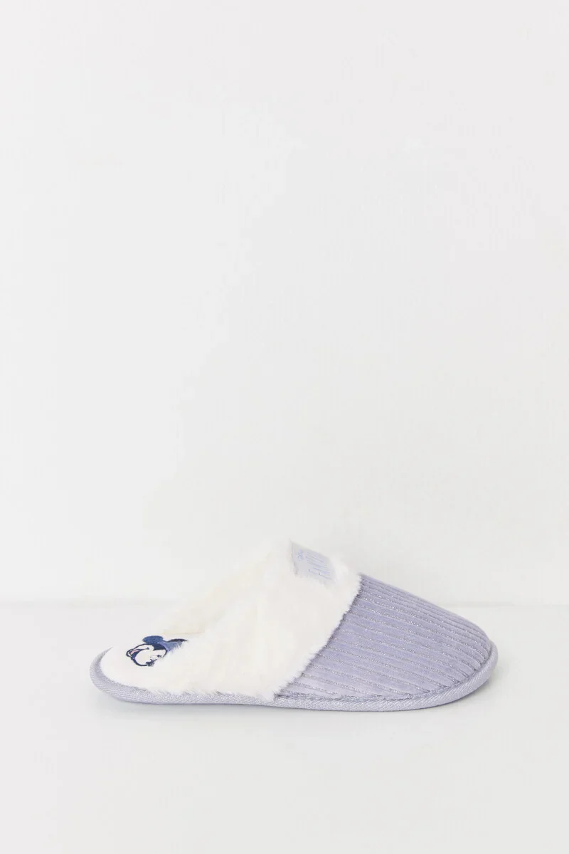 Snoopy lurex fur slippers - Image 4