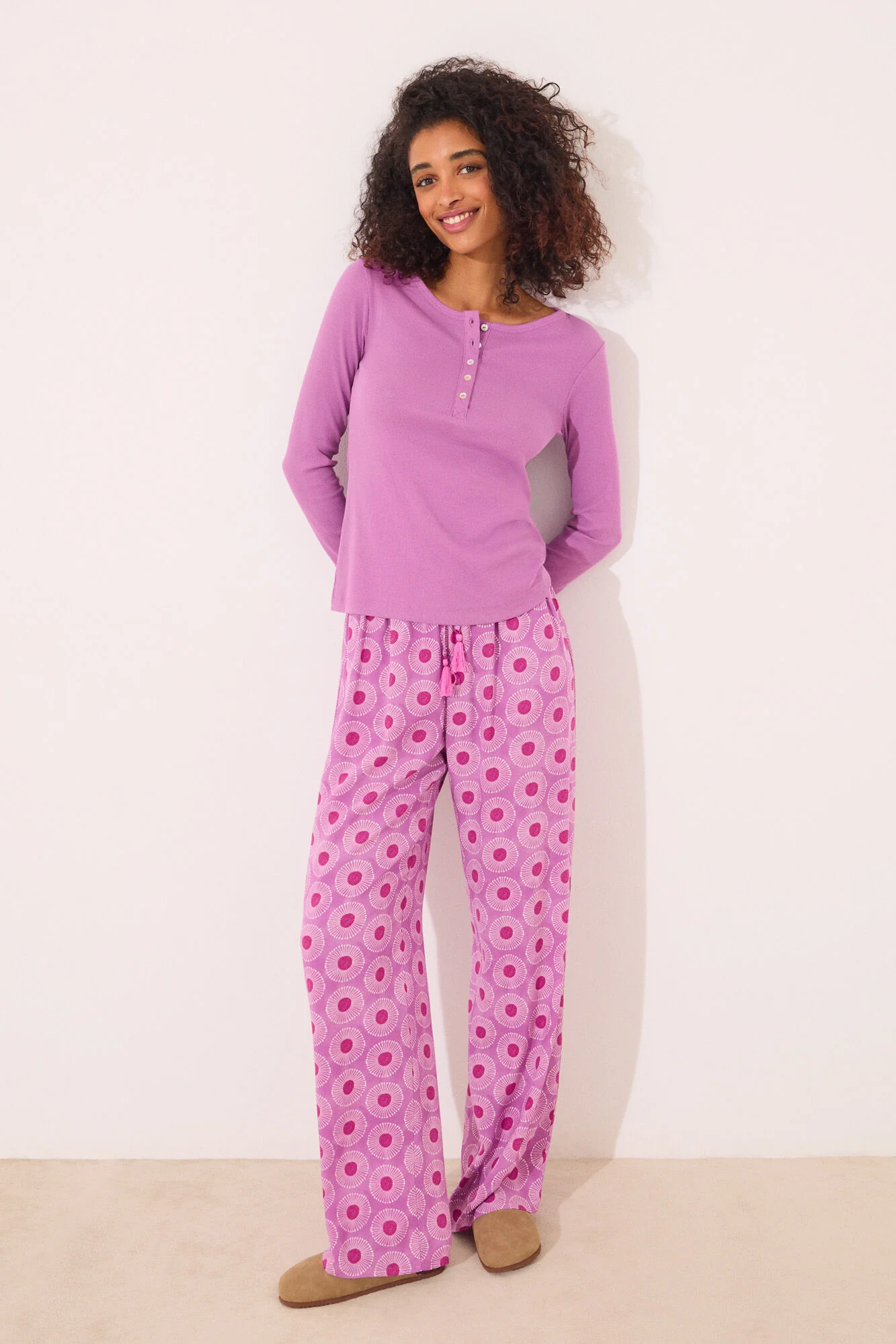 Purple ribbed long sleeve T-shirt - Image 4