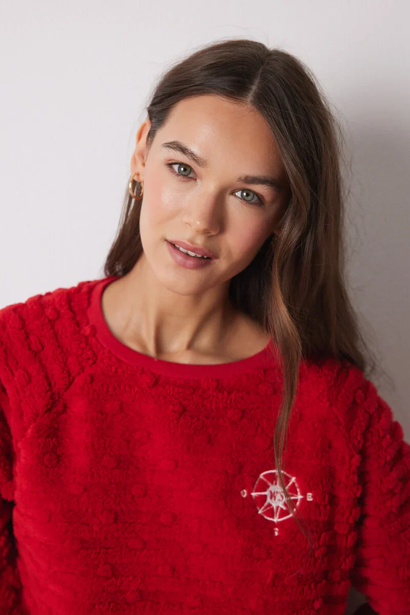 Long fur and fleece fleece pajamas - Image 4