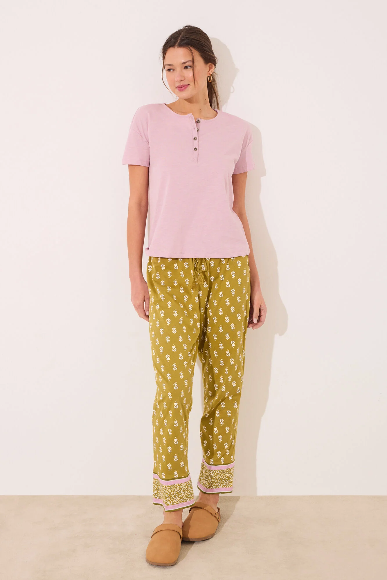 Short sleeve t T-shirt 100% cotton pink - Image 4