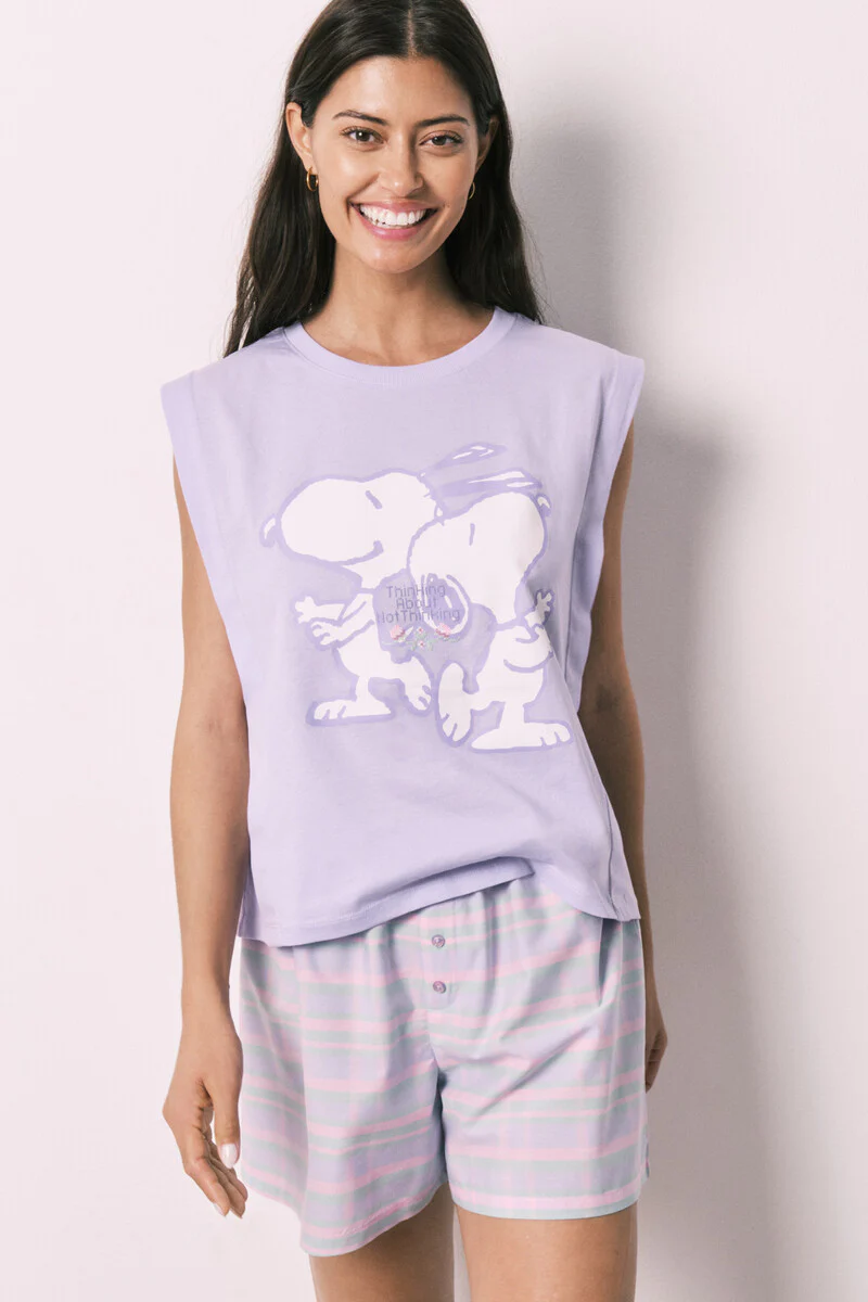 Snoopy cotton short pyjamas