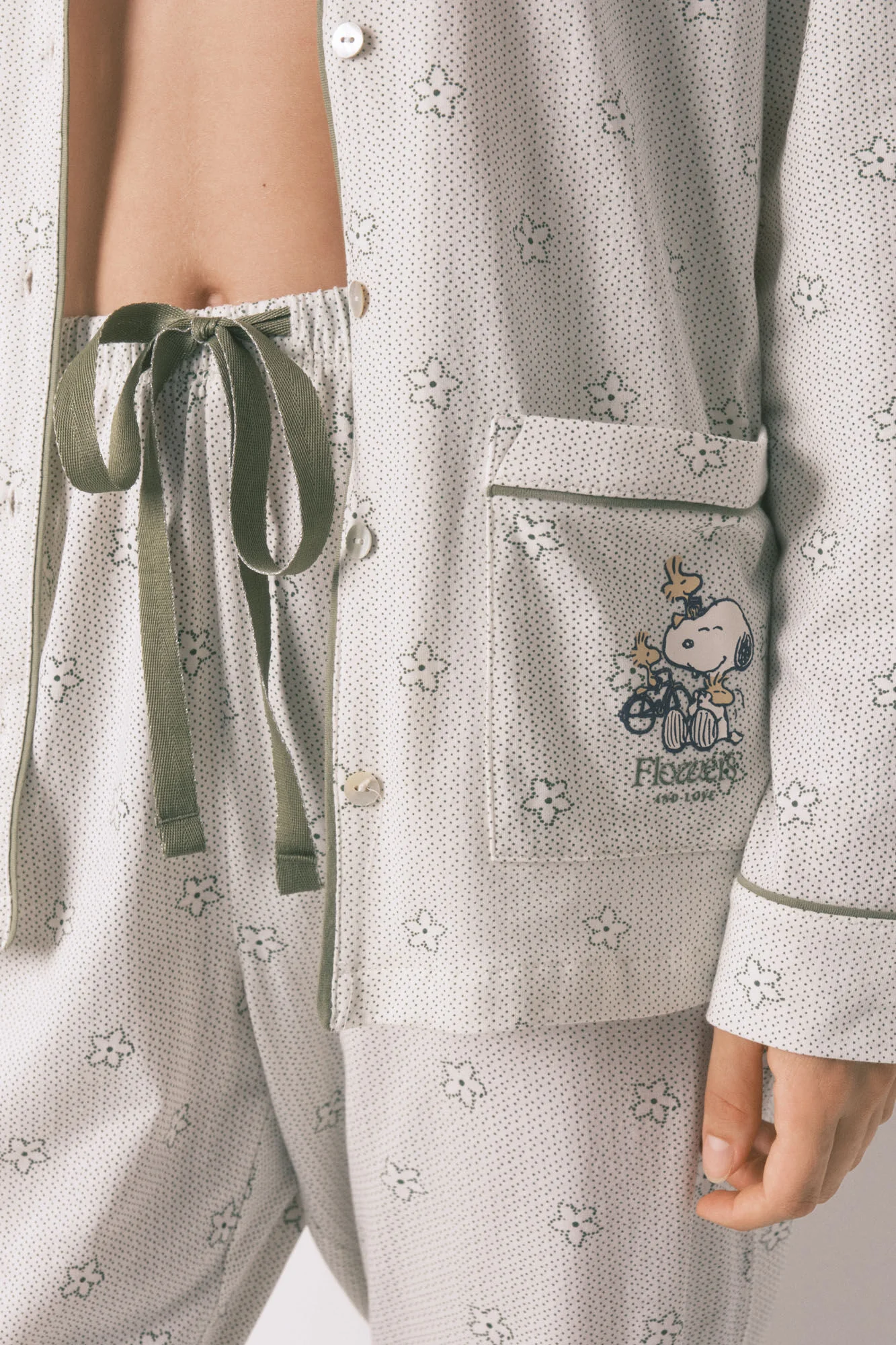 Snoopy long 100% cotton classic pyjamas - Image 3