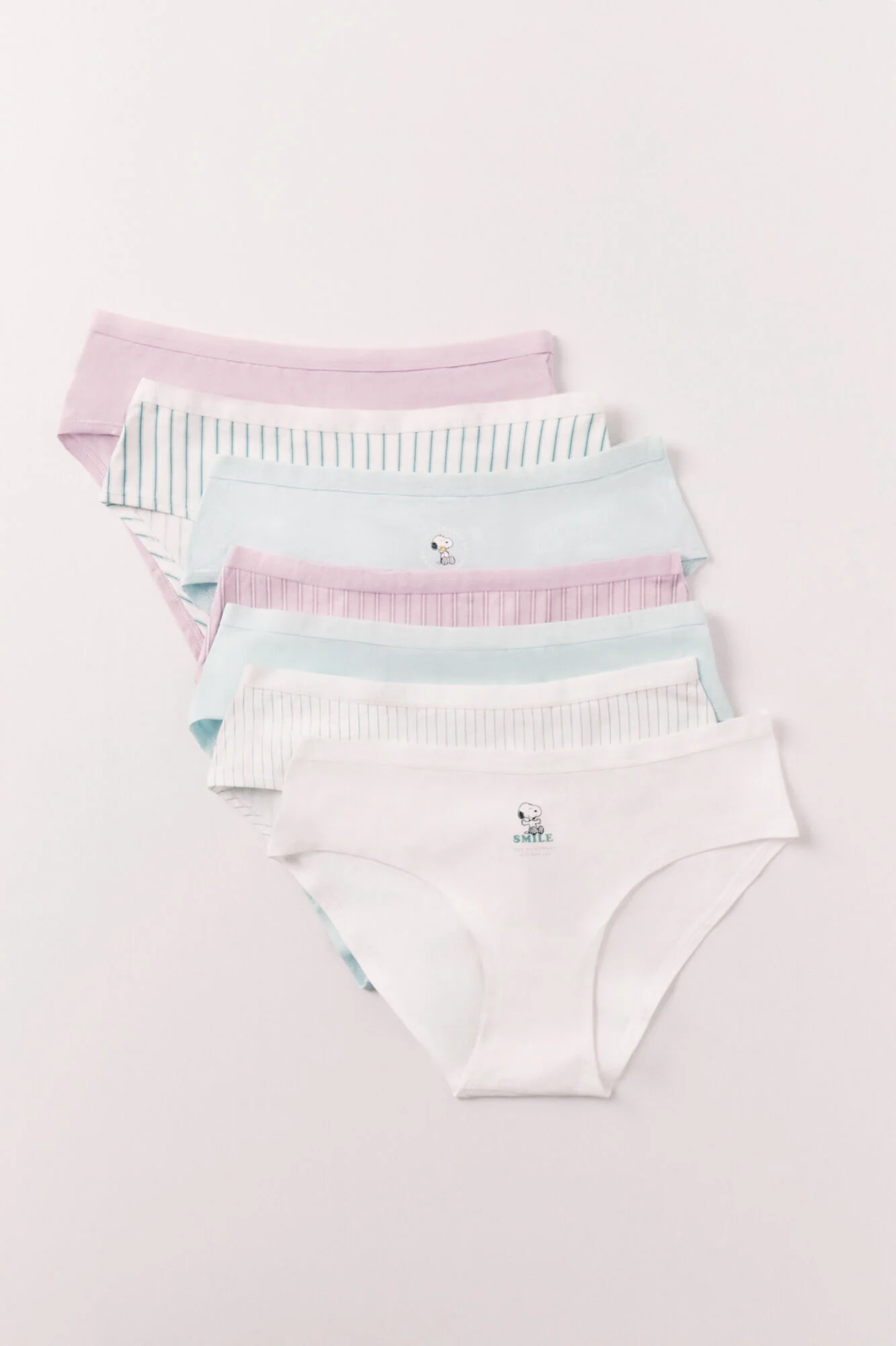 Snoopy print cotton 7-pack wide panties - Image 3