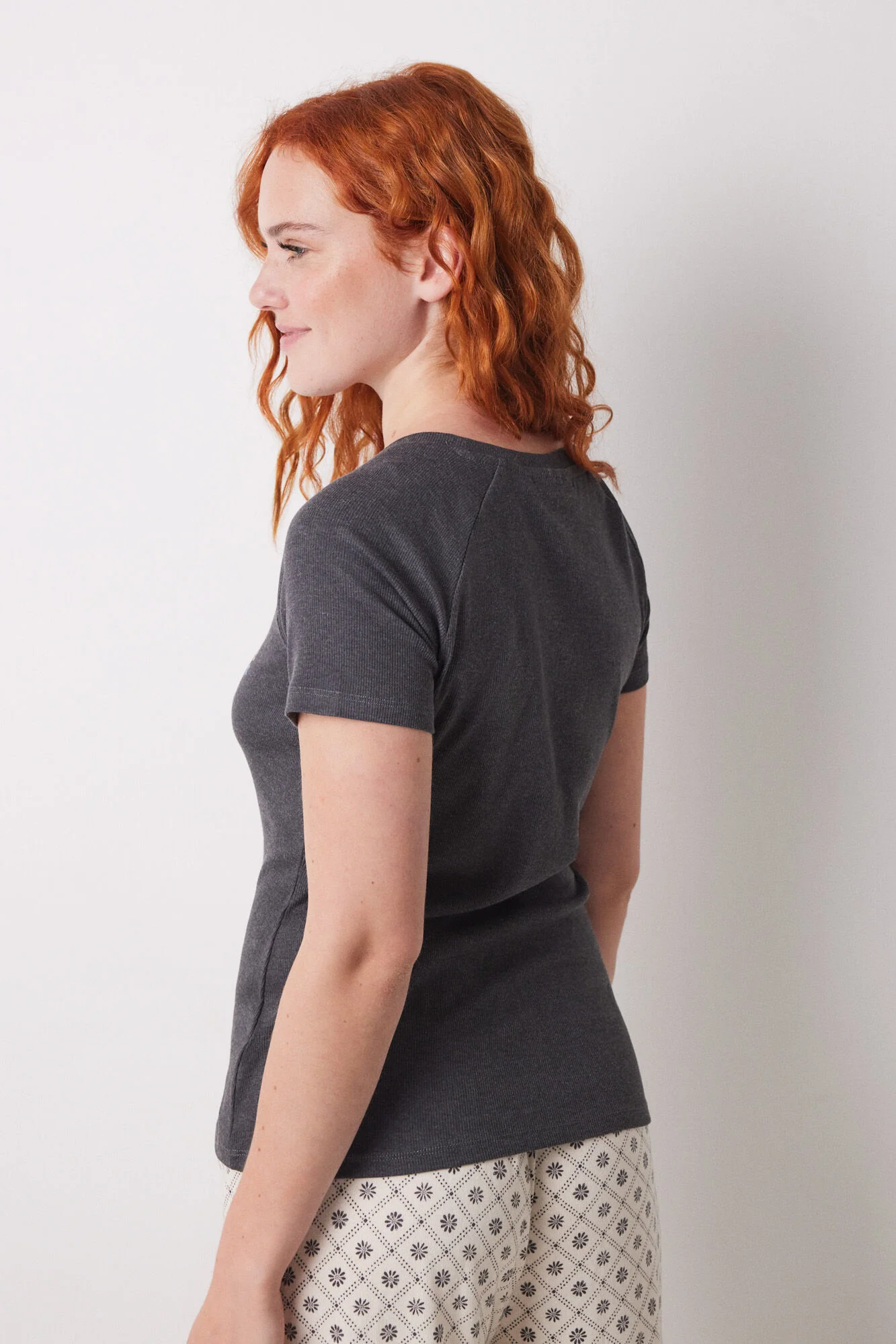 Snoopy ribbed short sleeve T-shirt - Image 2