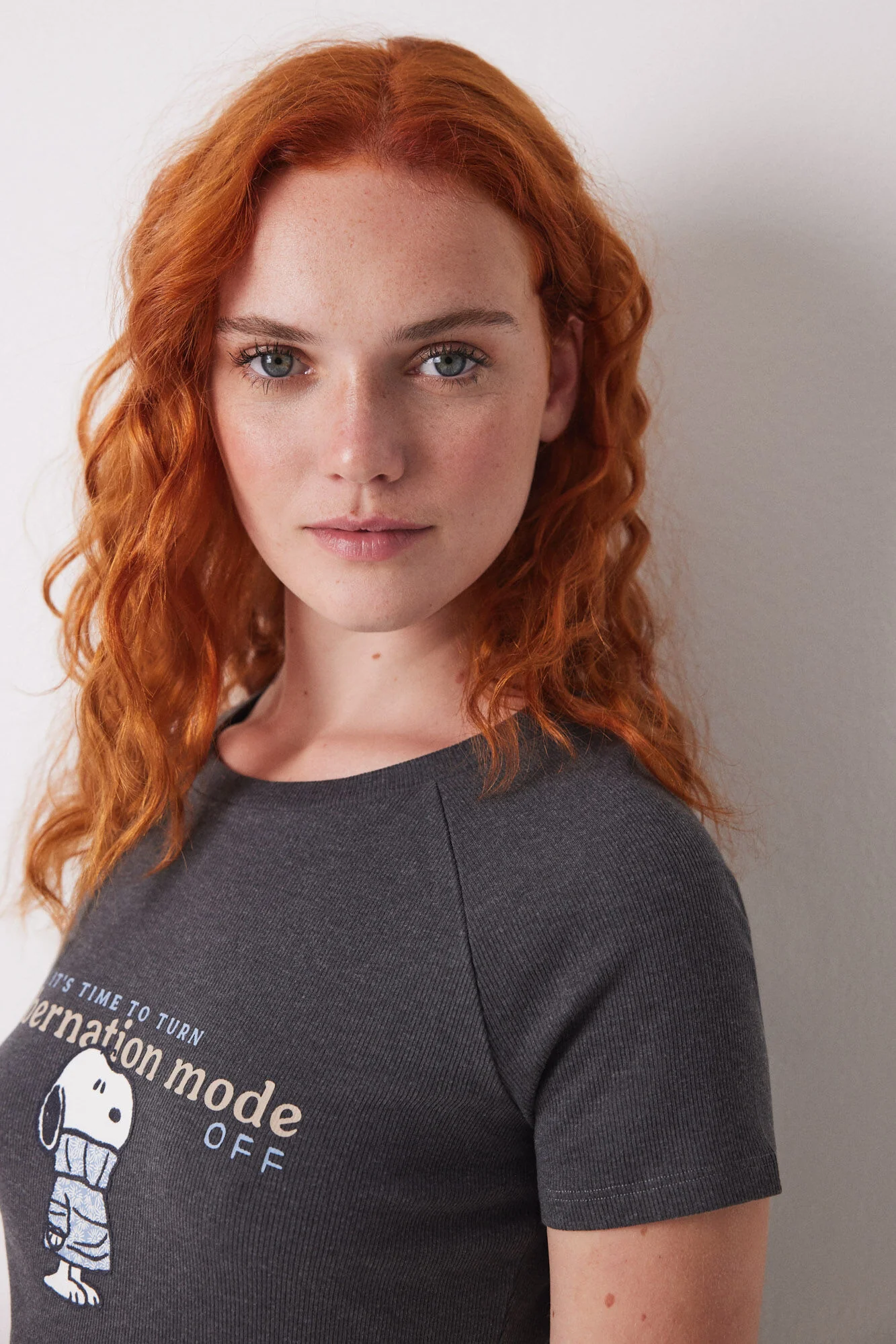 Snoopy ribbed short sleeve T-shirt - Image 3