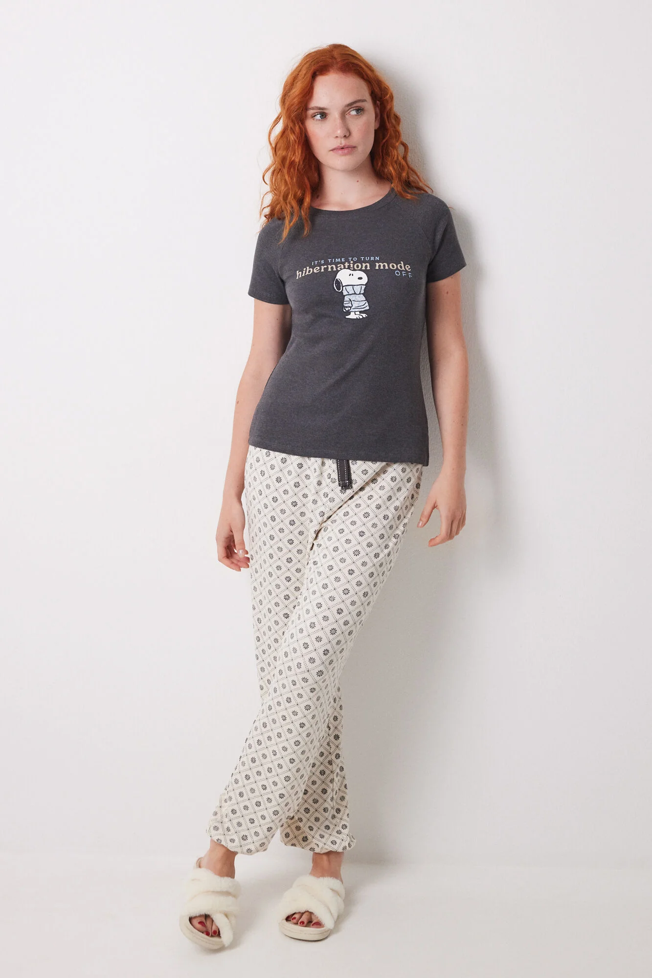 Snoopy ribbed short sleeve T-shirt - Image 4