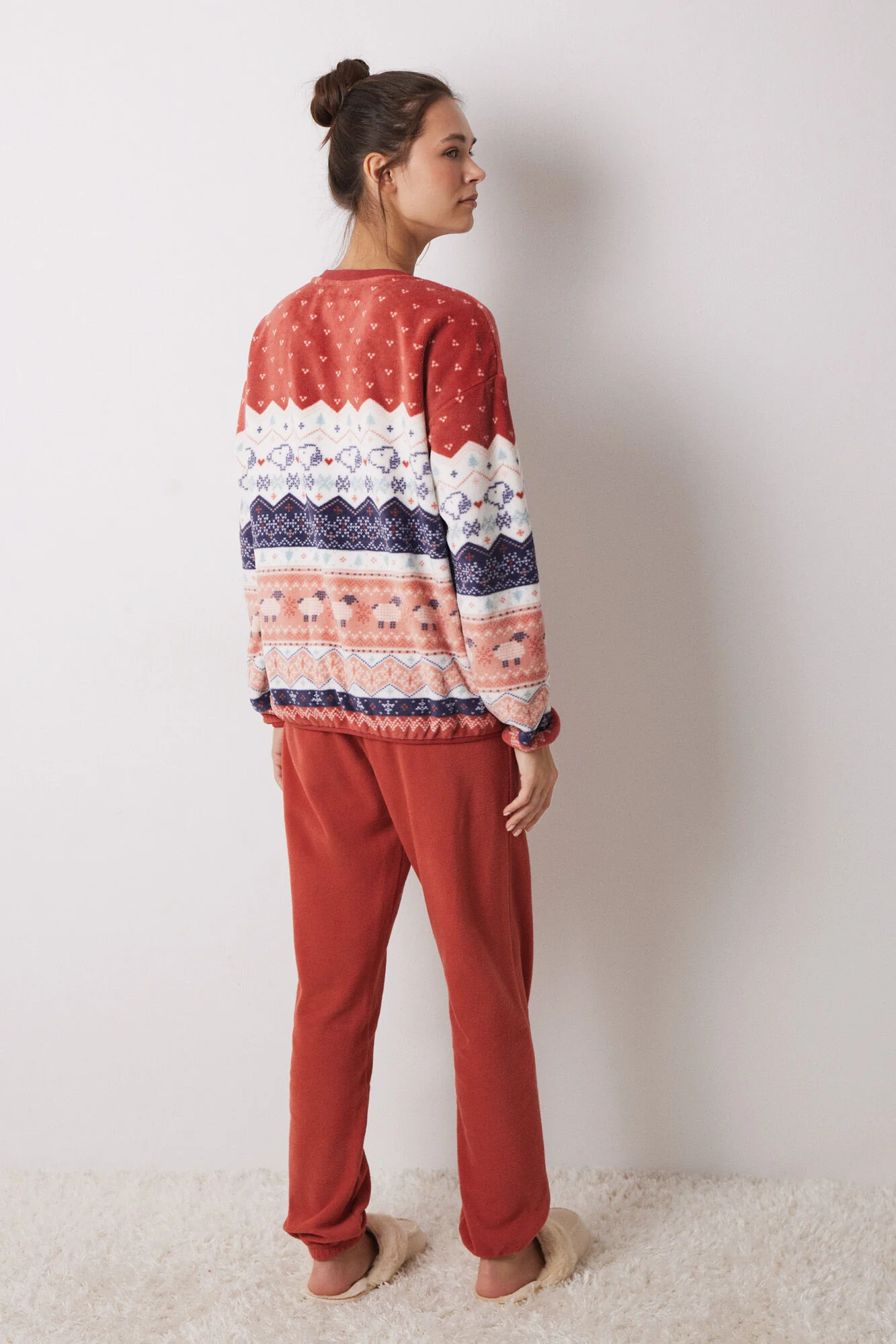 Snoopy soft fleece long pajamas - Image 3