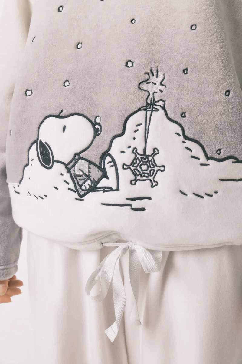 Snoopy soft fleece long pyjamas - Image 4