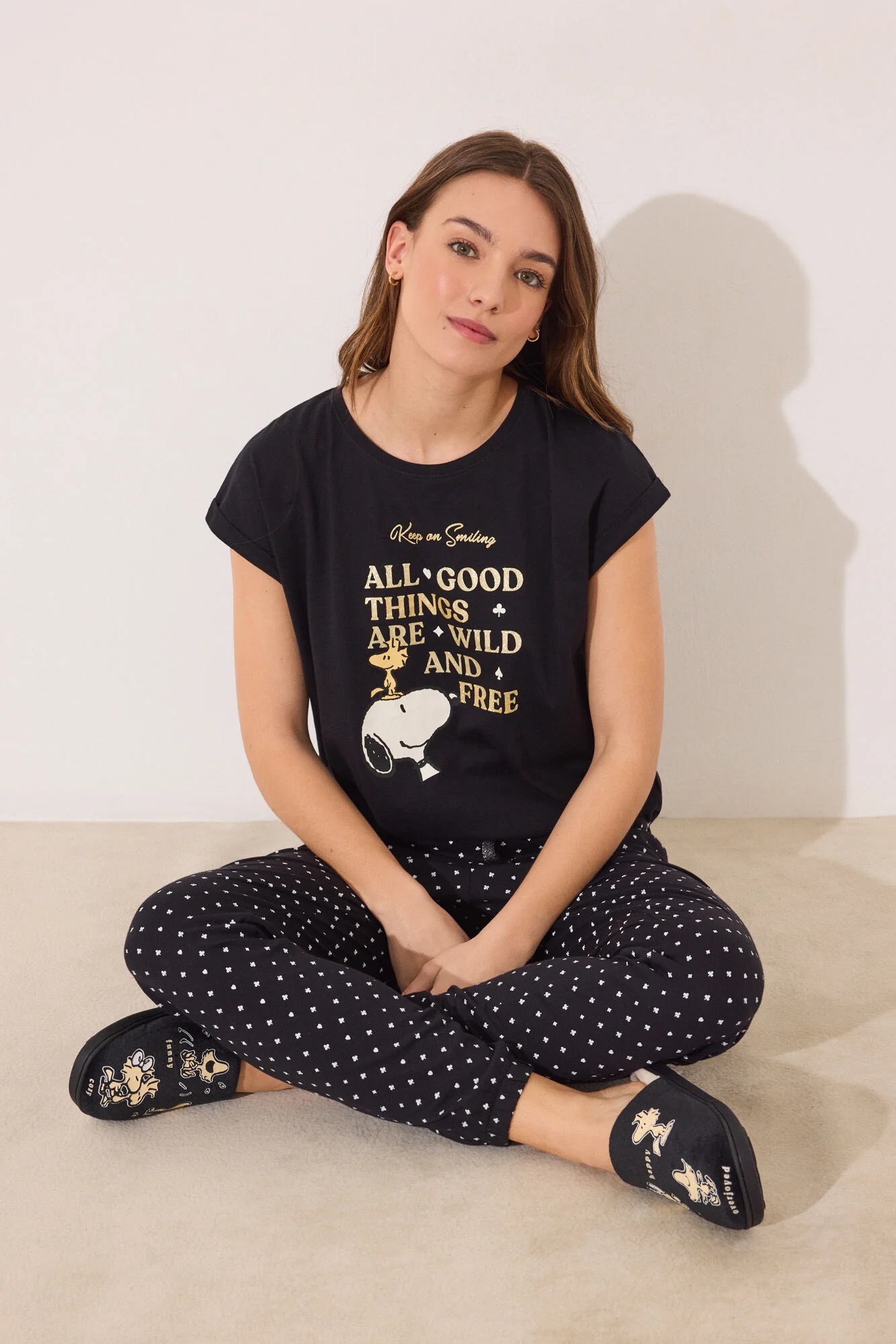 Snoppy black slippers - Image 6