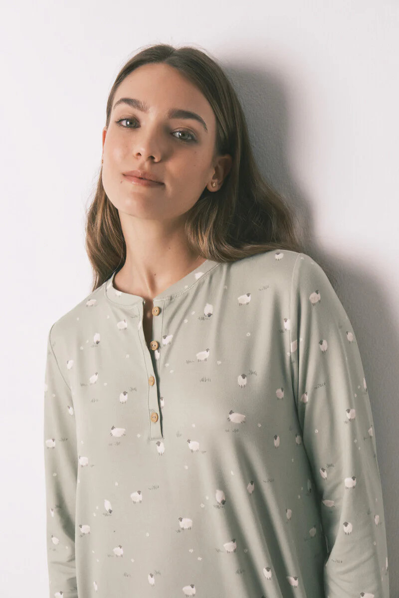 Soft short nightgown nightgown - Image 5