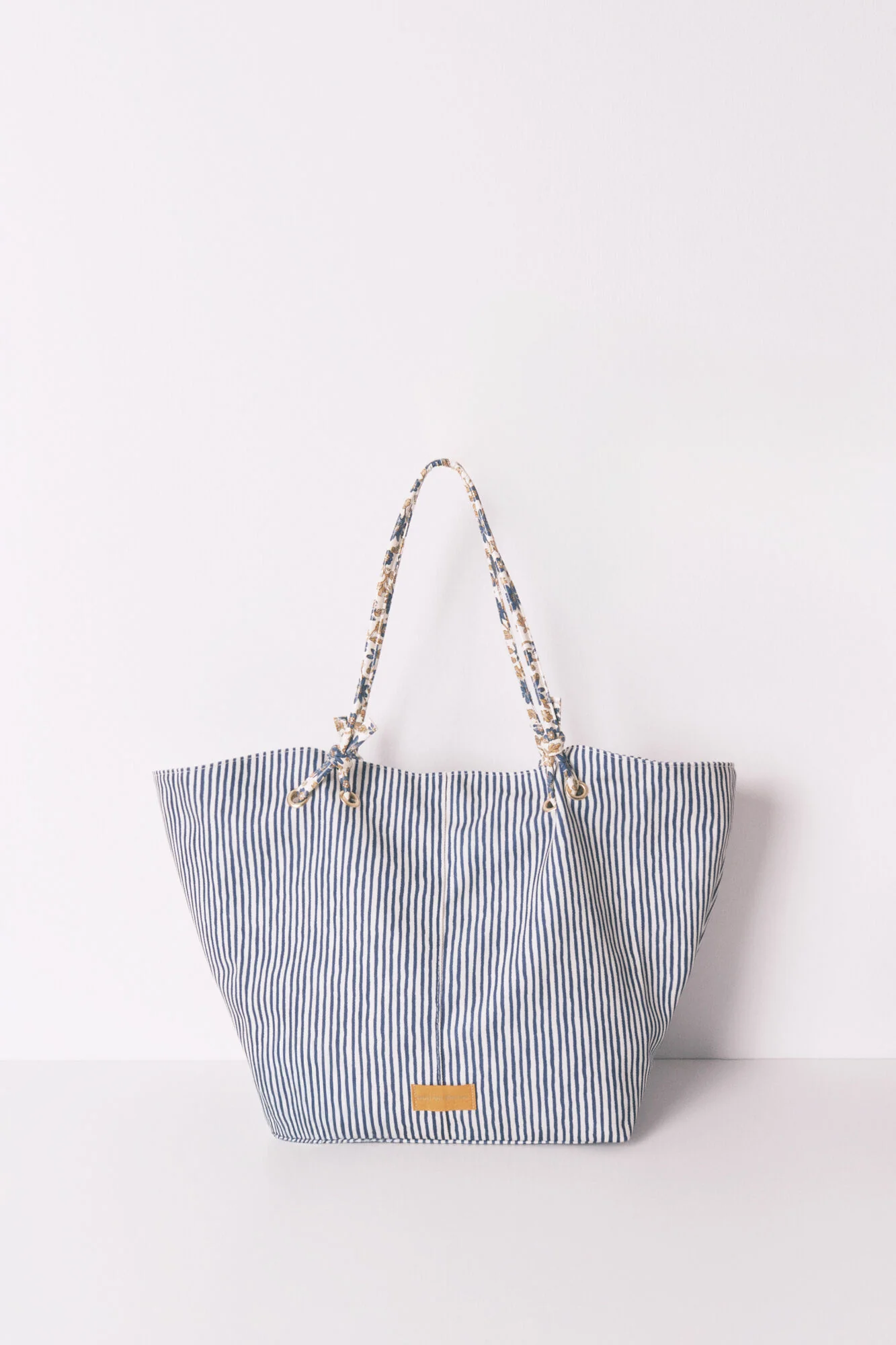 Striped canvas shopper bag - Image 5