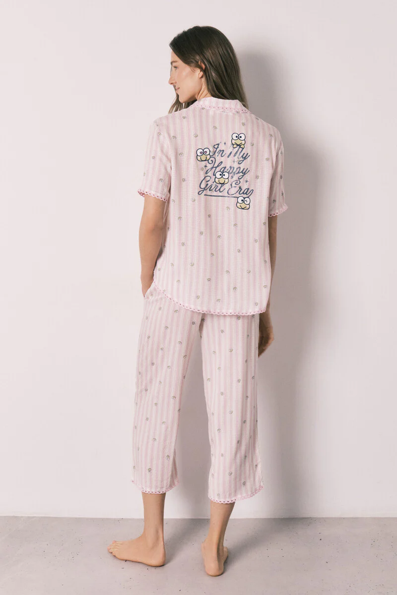 Striped long classic pyjamas Keroppi - Image 5