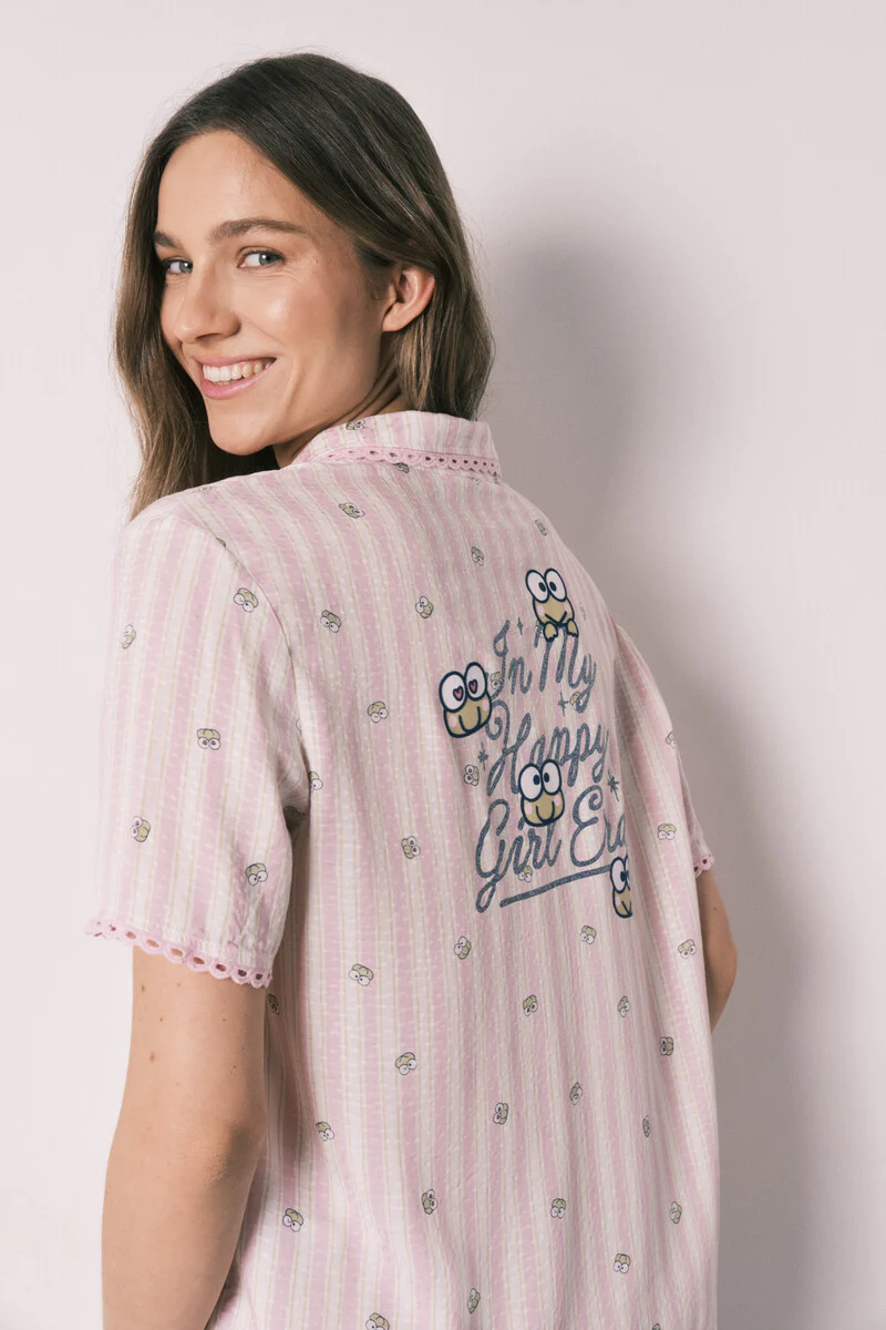 Striped long classic pyjamas Keroppi - Image 6