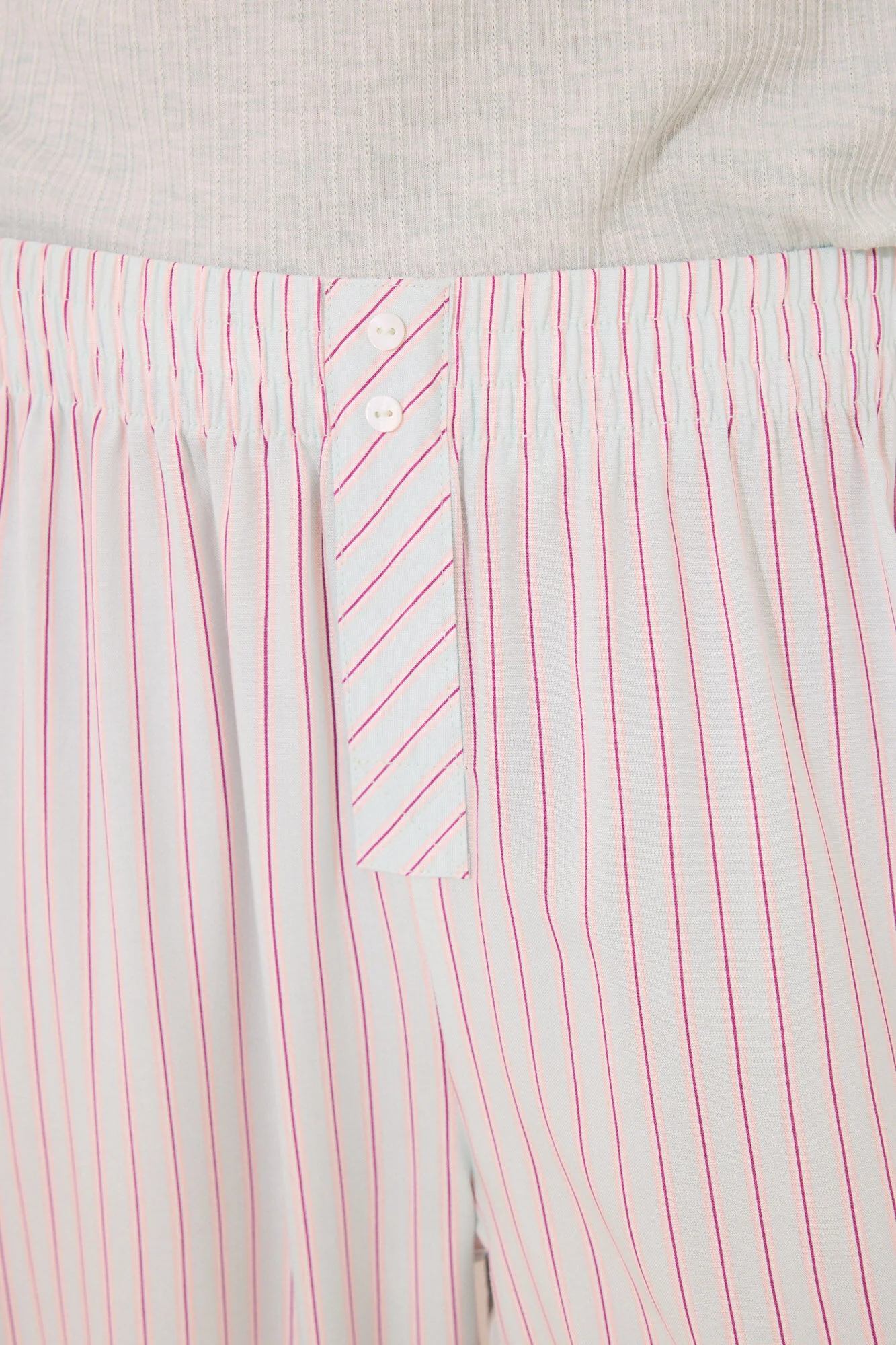 Striped ribbed viscose pyjamas - Image 4