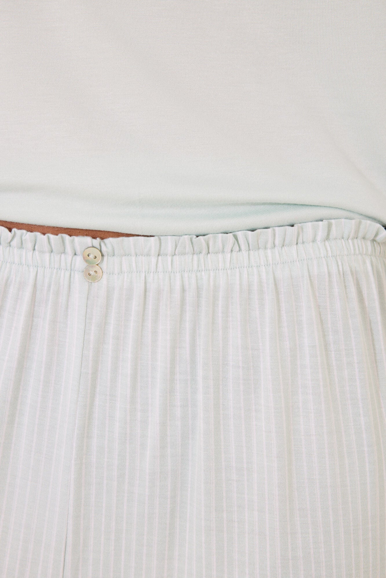 Striped striped viscose Capri pyjamas - Image 5