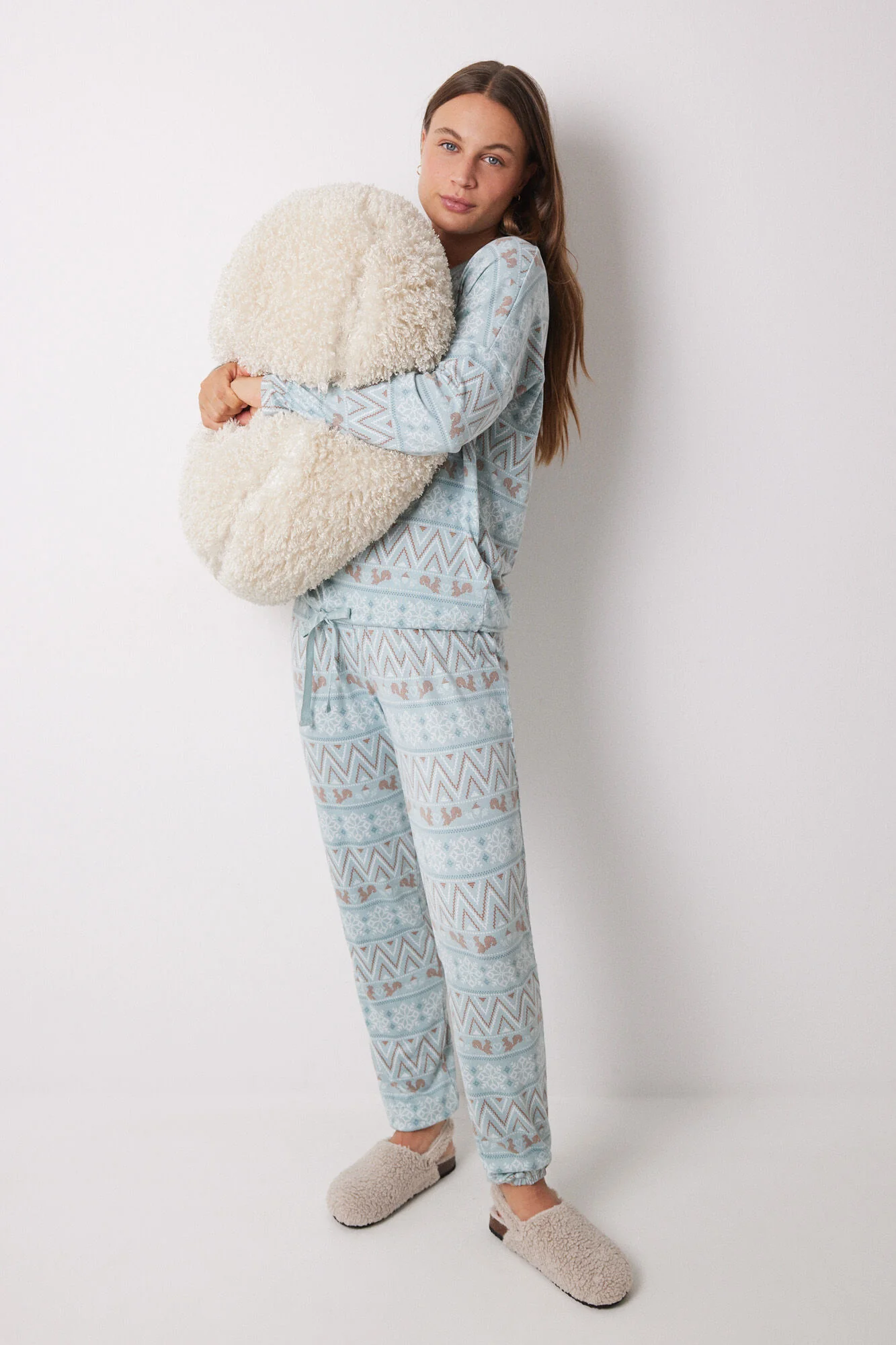 Super soft long fleece pajamas - Image 4