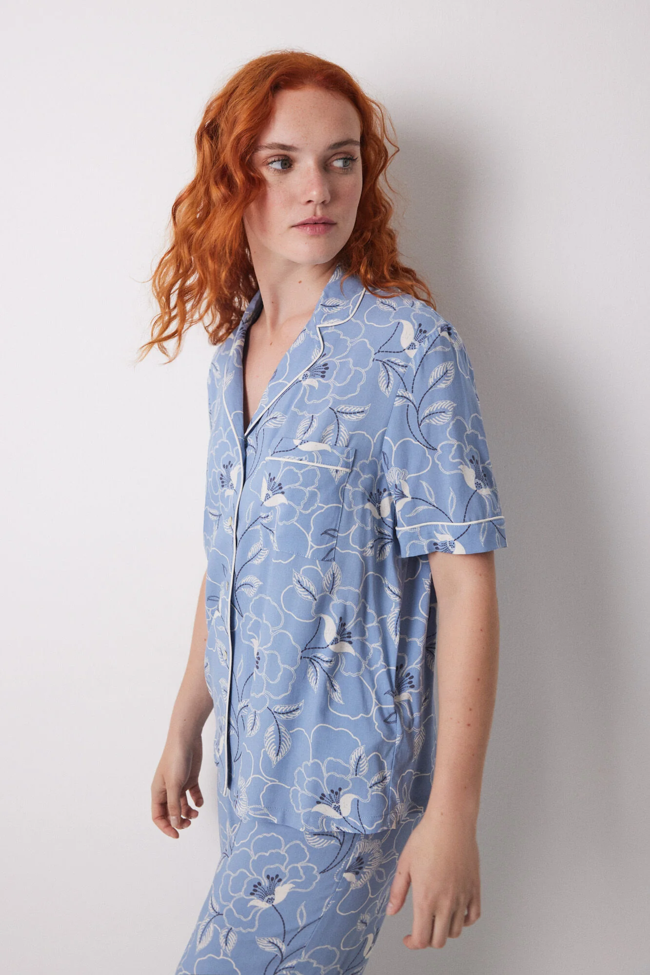 Viscose flower classic pyjamas - Image 5