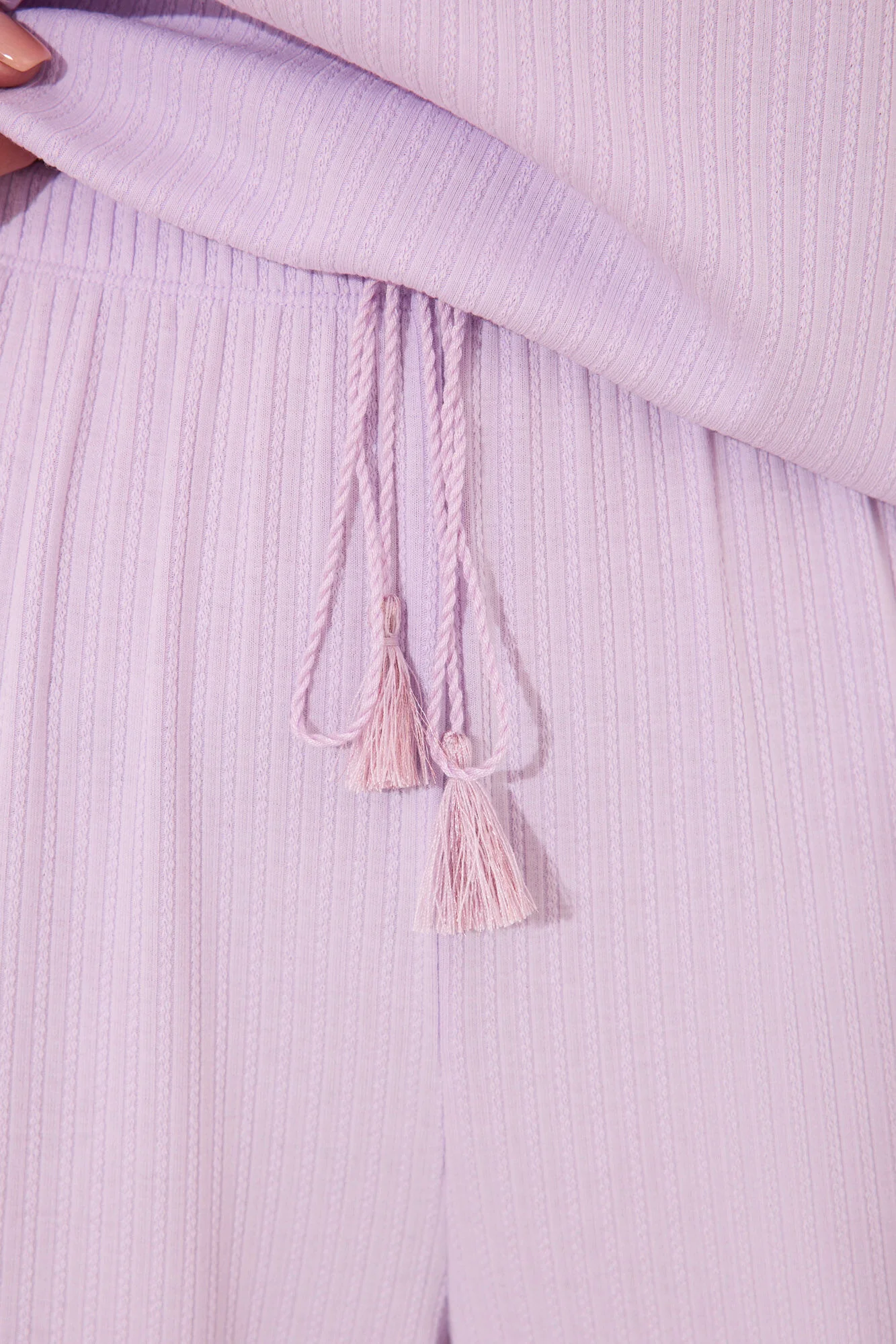 Viscose ribbed Capri pyjamas - Image 3