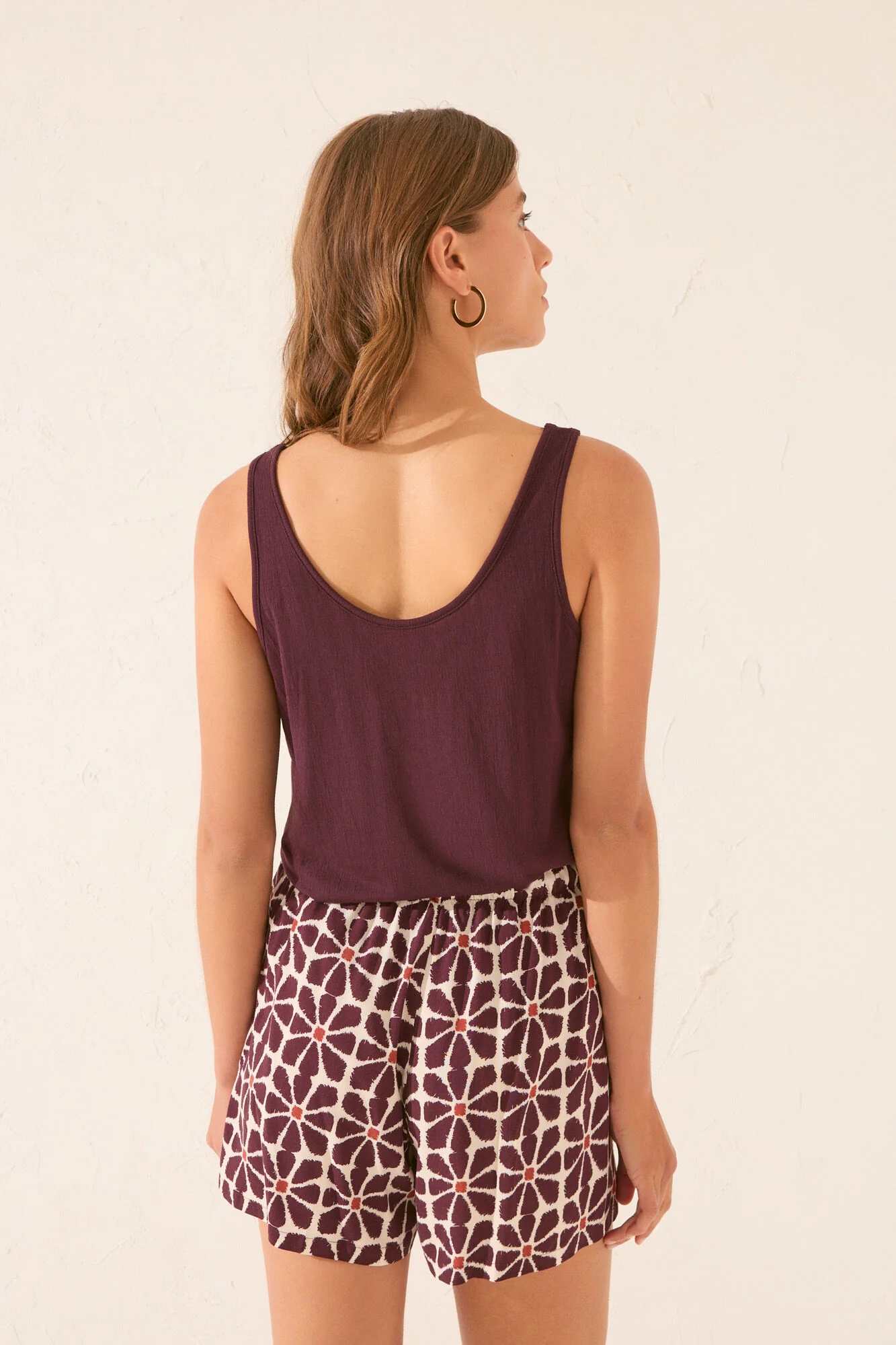 Viscose trouser with floral print - Image 4