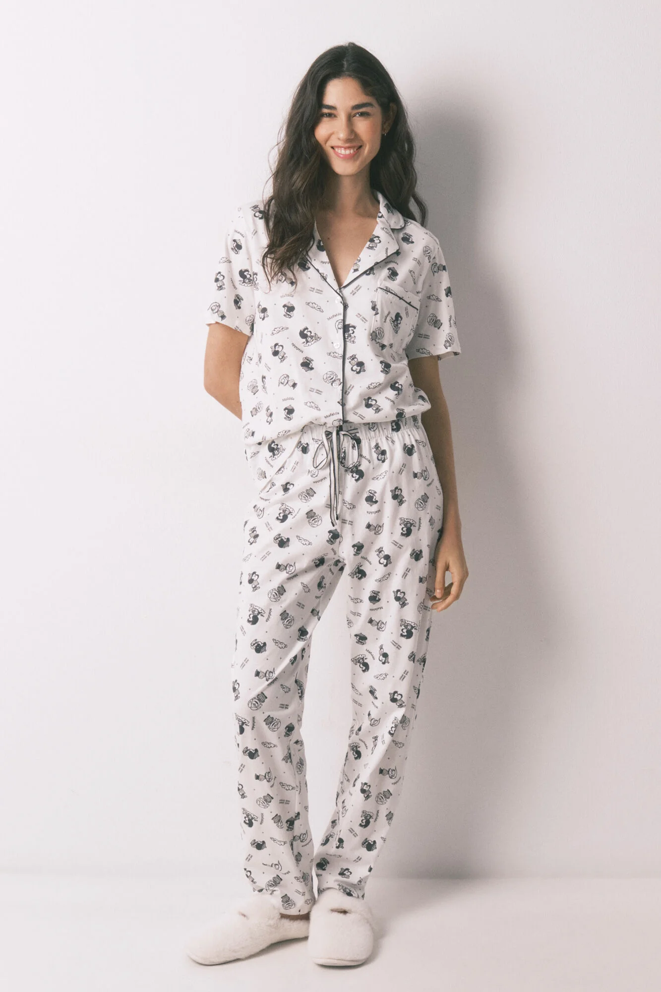 White 100% cotton classic pyjamas EL PRINCIPITO - Image 5