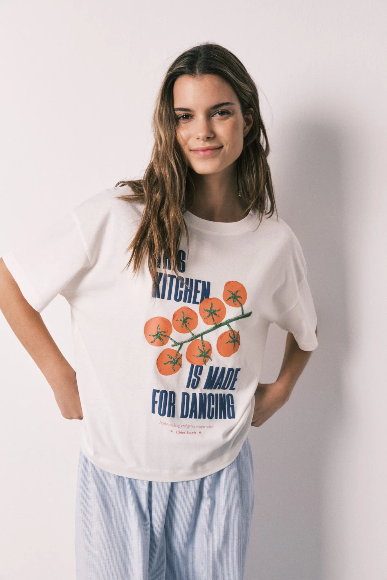 White 100% cotton short sleeve T-shirt