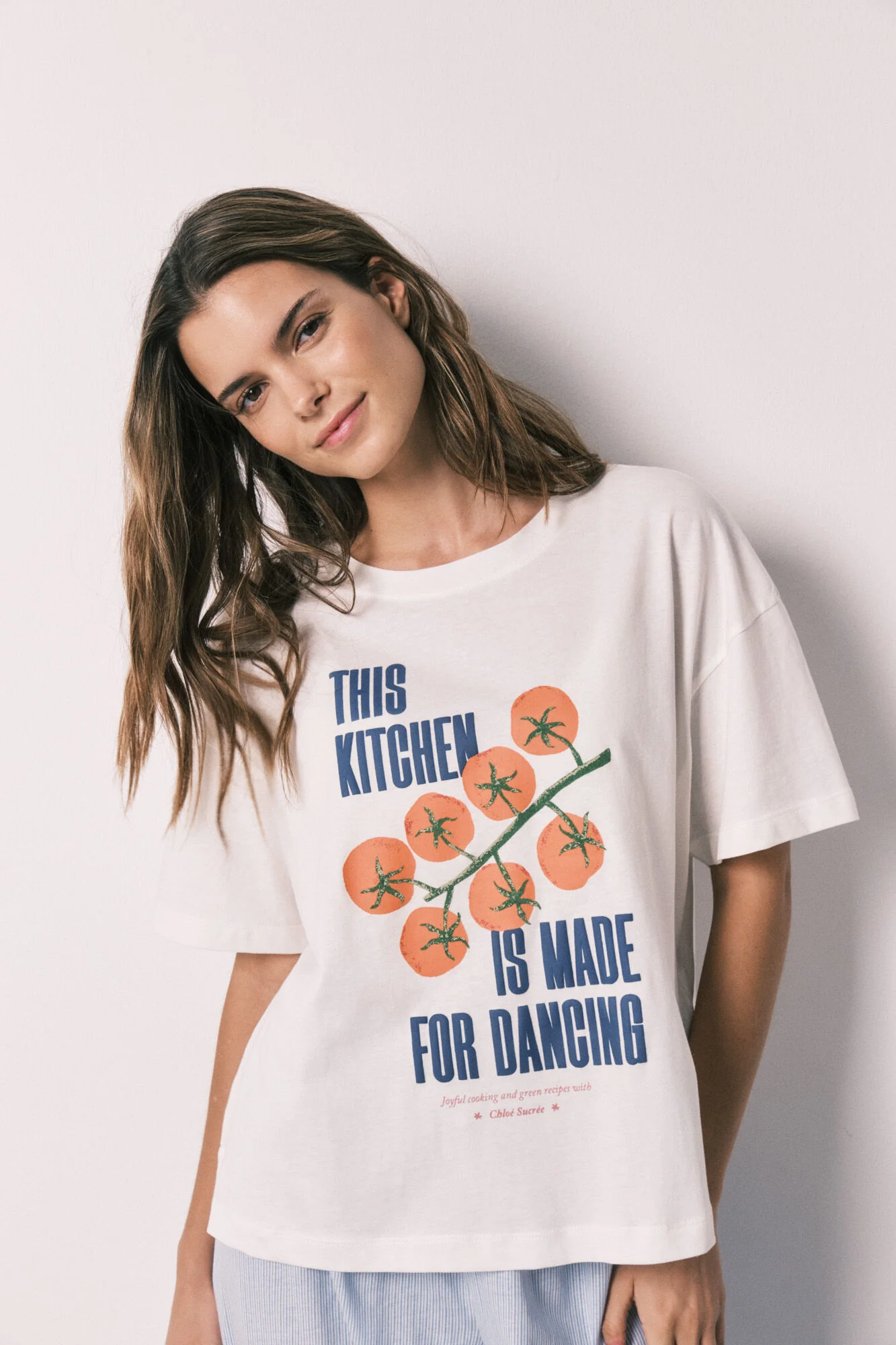 White 100% cotton short sleeve T-shirt - Image 3