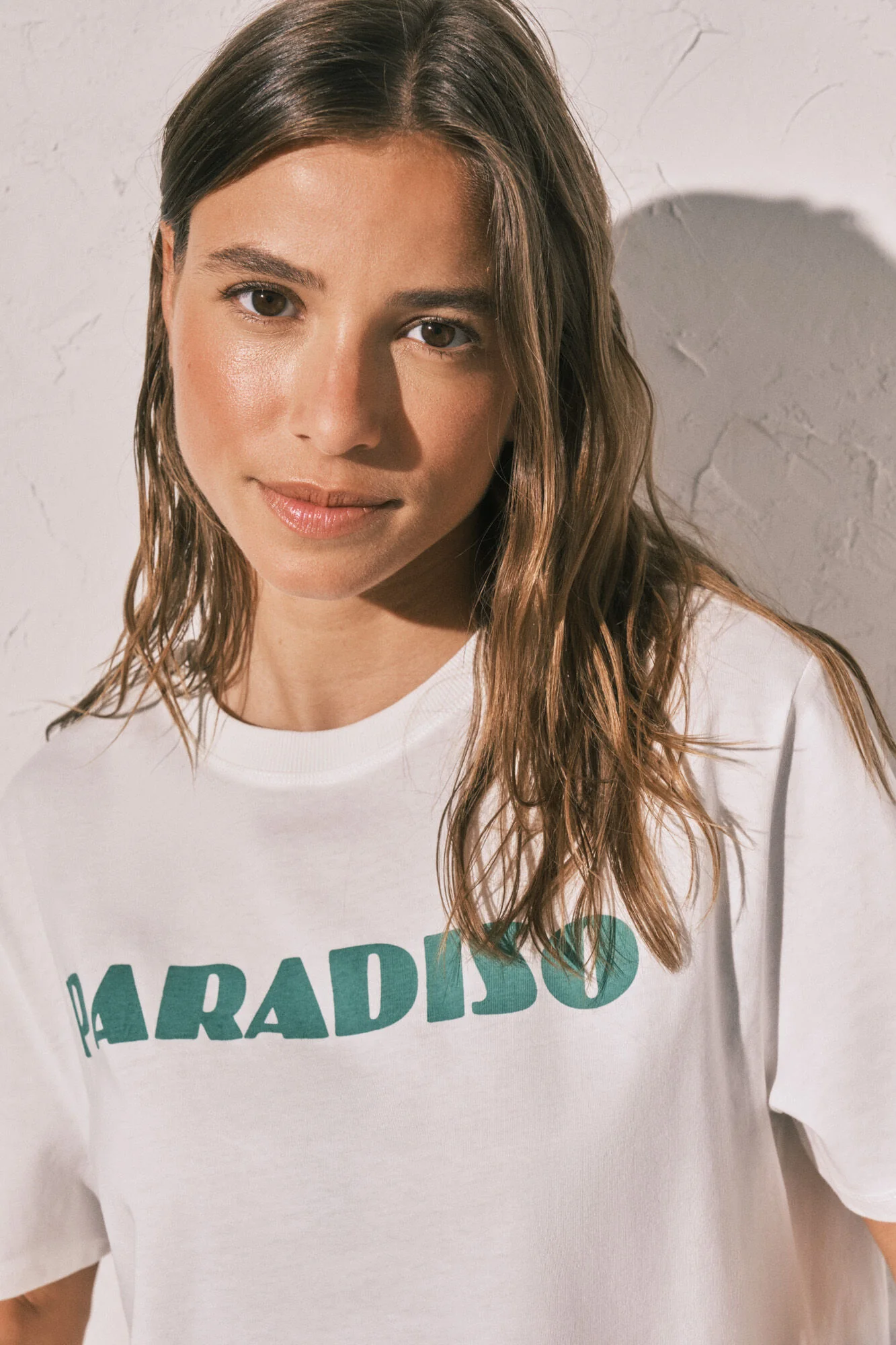 White cotton oversized T-shirt - Image 2