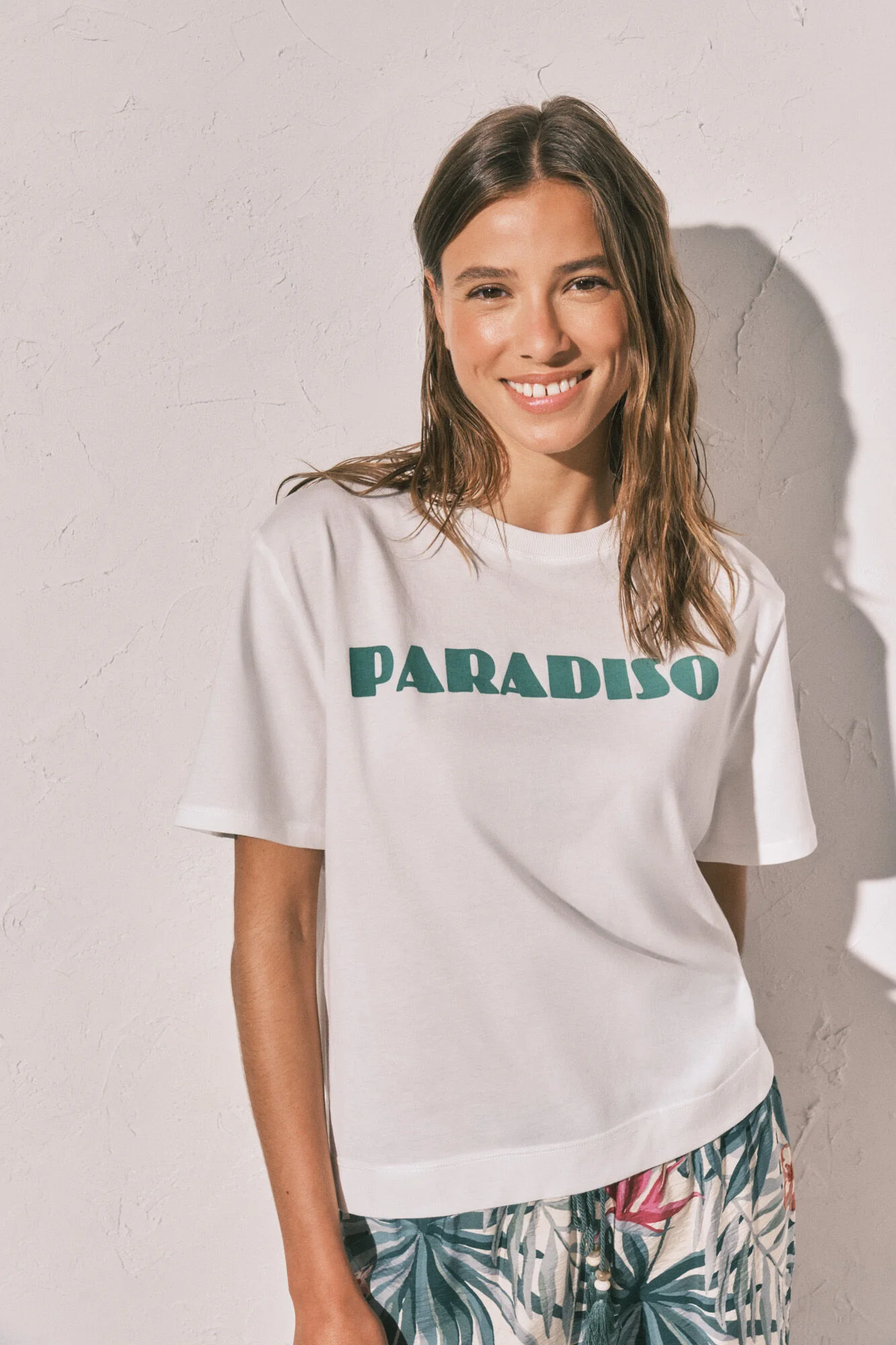 White cotton oversized T-shirt - Image 3