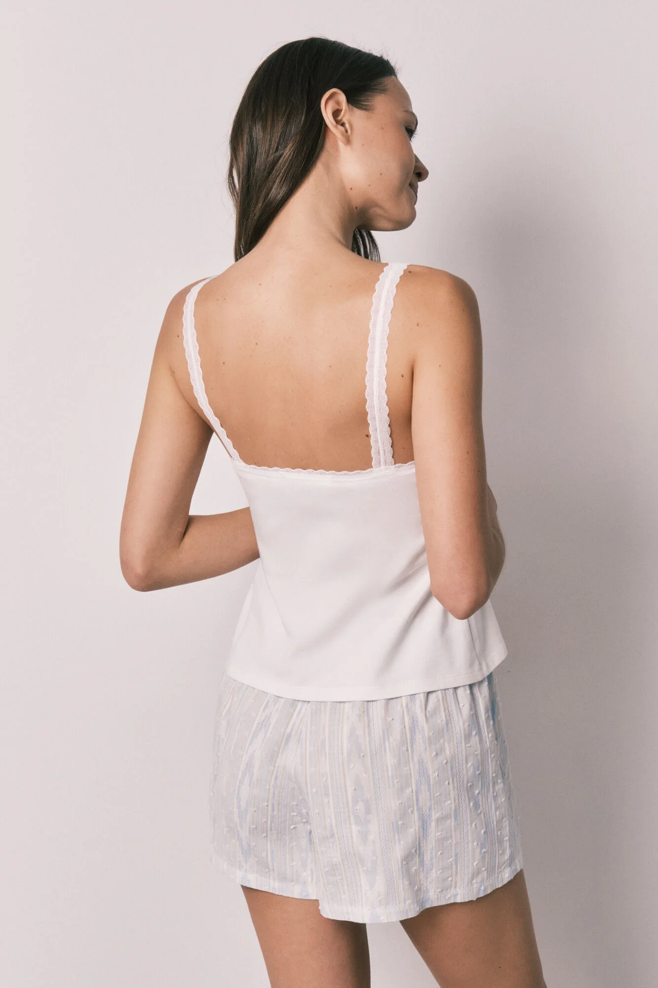 White cotton short pyjamas - Image 5