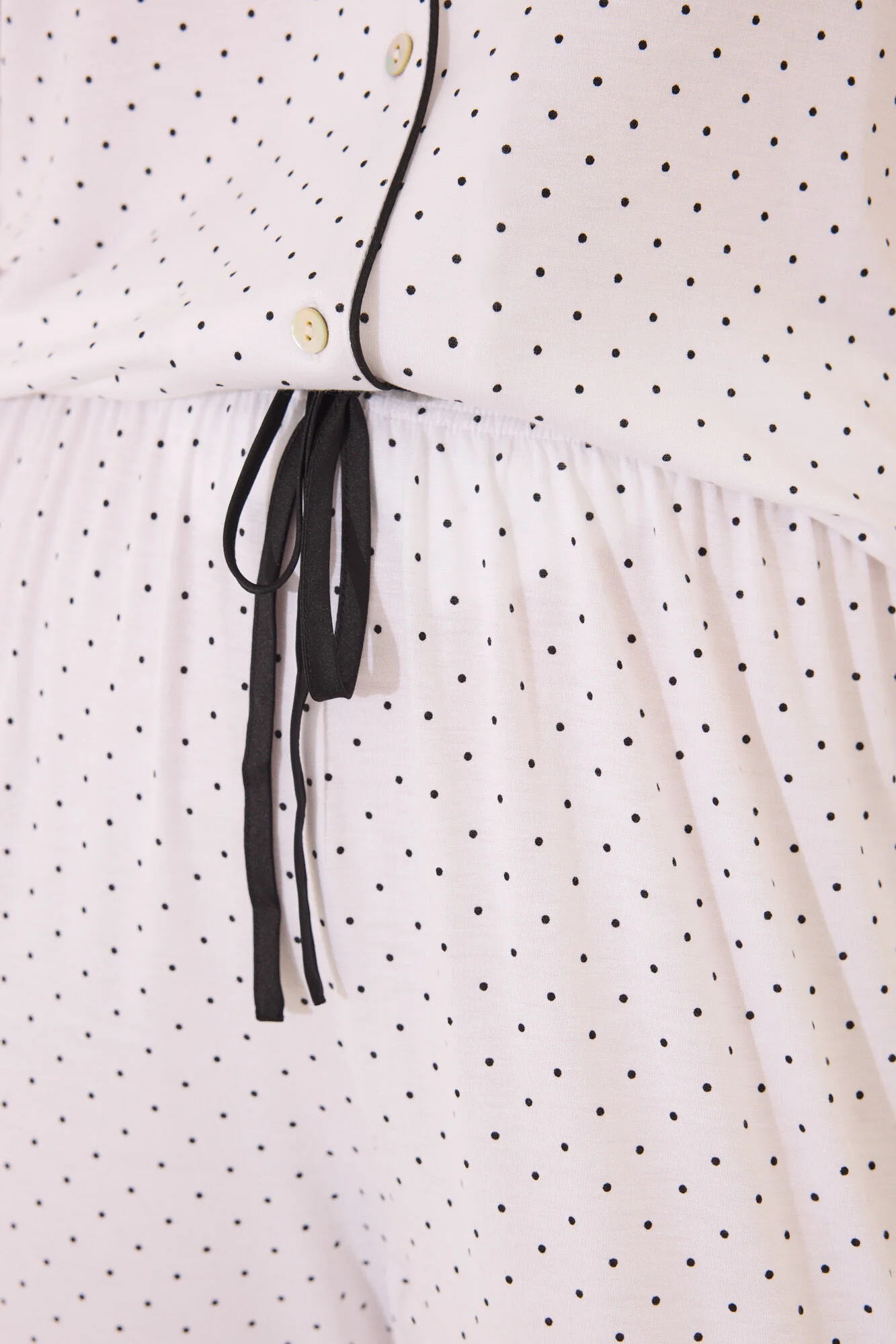 White polka-dots Capri classic pyjamas - Image 4
