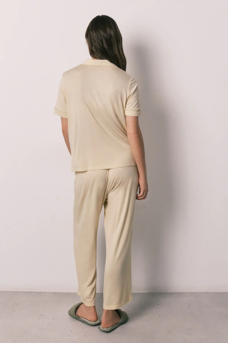 Yellow classic long pyjamas - Image 4