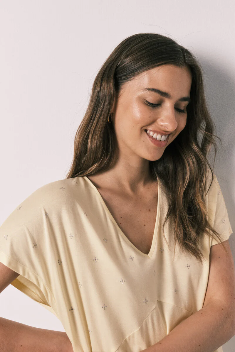 Yellow short nightgown - Image 2